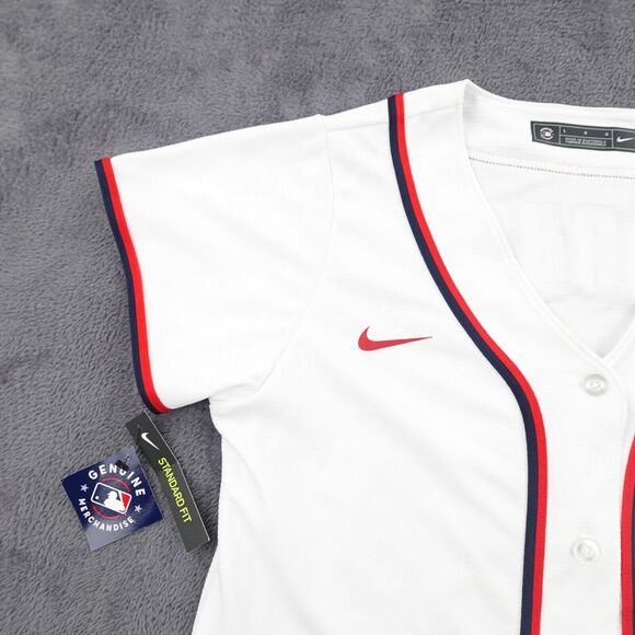 Washington Nationals Jersey Womens Large White Patrick Corbin 46 Mlb Baseball - Picture 10 of 16